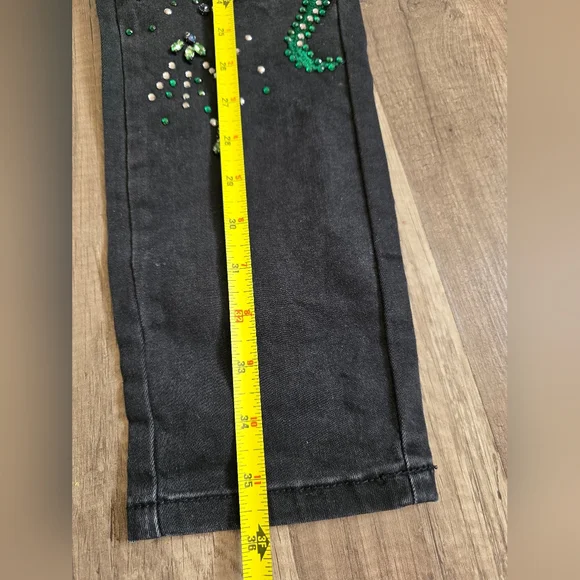 DG2 Diane Gilman New Classic Stretch Legacy Embellished Skinny Jeans Dragon Y2K - Picture 7 of 12